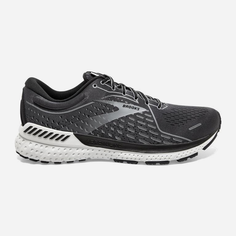 Brooks Adrenaline Gts 21 Mens Road Running Shoes - Blackened Pearl/Black/Grey - Philippines (260159E